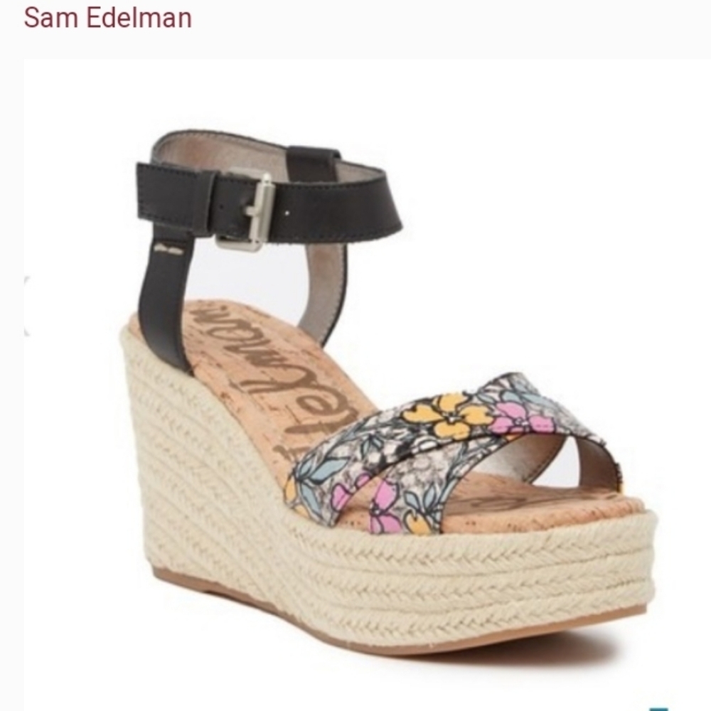 Sam Edelman sandal wedge Destin espadrille